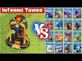 *NEW* Level 8 Inferno Tower vs All Troops - Clash of Clans