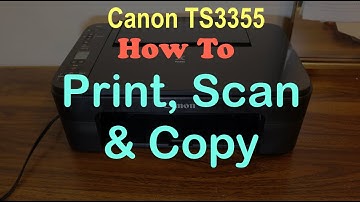 How to PRINT, SCAN & COPY with Canon TS3355 Printer & review ?