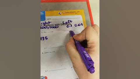 Multiplication Patterns with Decimals