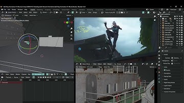 3D Animating Jett From Valorant in Blender (Live)