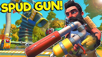 Spycakes & I Finally Bought the Spud Gun! - Scrap Mechanic Multiplayer Survival