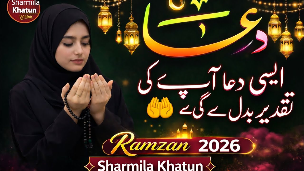 𝗥𝗮𝗺𝘇𝗮𝗻 𝗞𝗮 𝗡𝗼𝗼𝗿𝗮𝗻𝗶 𝗞𝗮𝗹𝗮𝗺 🤲 | 𝗦𝗽𝗲𝗰𝗶𝗮𝗹 𝗥𝗮𝗺𝘇𝗮𝗻 𝗗𝘂𝗮 | 𝗛𝗮𝗿 𝗠𝘂𝘀𝗵𝗸𝗶𝗹 𝗞𝗮 𝗛𝗮𝗹 | 𝗜𝗷𝘁𝗶𝗺𝗮𝗶 𝗗𝘂𝗮 ♥️ | Sharmila 🕋