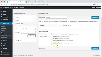 Donate menu setup - Roogan WordPress theme