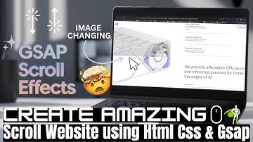 CREATE AMAZING Scroll-Based Animations with HTML, CSS, JavaScript & GSAP | Landing Page | Clip-path