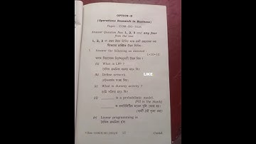 Operating Research and Development|| Guwahati University|| B.com 3rd sem || 2021-2022