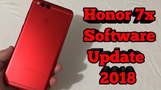 Honor 7x Software Update 2018