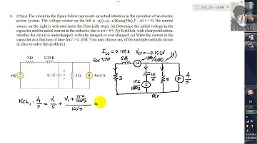 ELEC 202 3rd Midterm Question 3 parts b and c