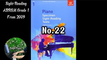 ABRSM Piano Specimen Sight Reading Tests from 2009 Grade 1 No.22