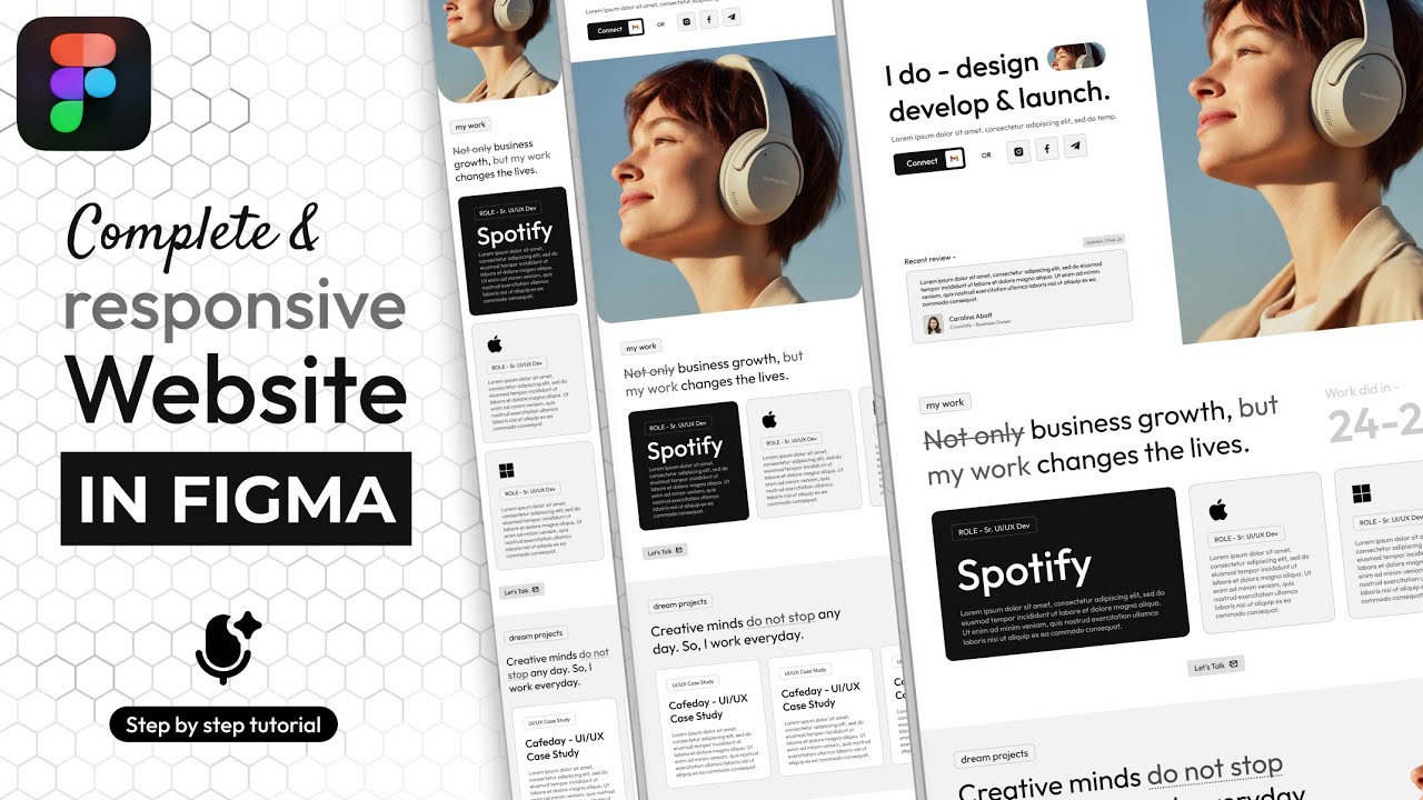 Fully Responsive Portfolio Design in Figma - YouTube