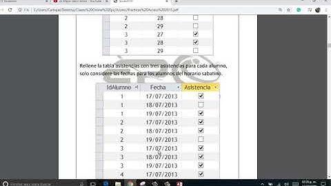 Access Llenar Tablas