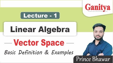Vector Space in Linear Algebra | Ganitya