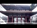 4k downpour walk from ikegamihonmonji temple to plum garden
