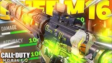 *NEW* M16 with RED DOT | FAST ADS + NO RECOIL | M16 Gunsmith/Loadout Season 10 CODM