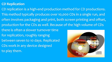 Difference Between CD Duplication & CD Replication