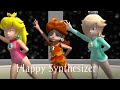MMD Happy Synthesizer Remake Princess Peach Daisy Rosalina