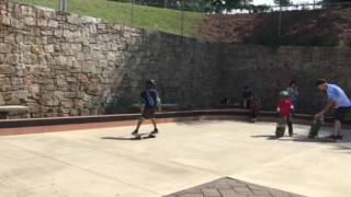 Skateboard ledge jump #2