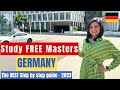 Study Masters From Germany 🇩🇪 | Study FREE In Germany | Step By Step Guide For Studying In Germany