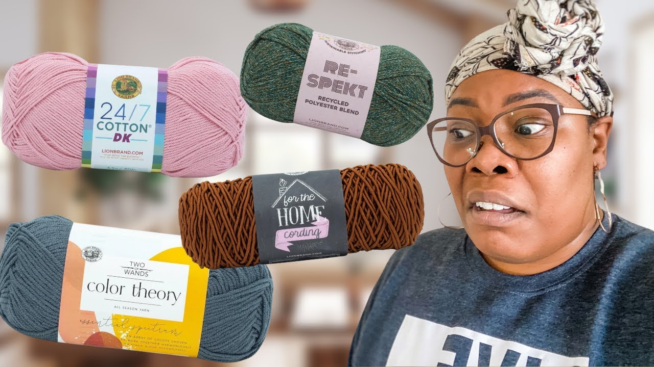 YARN SNOB REVIEWS - Lion Brand Fall 2022 Yarns [I Actually *Don't* Hate  Cotton] 