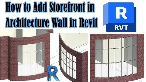 How to Add Storefront in Architecture Wall in revit 2023 | Tutorial
