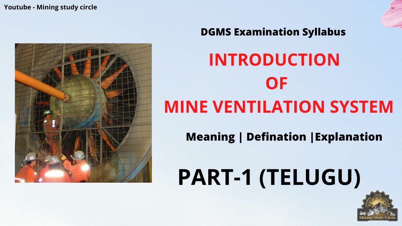 Introduction of Mine ventilation | DGMS Questions | what is Mine ...