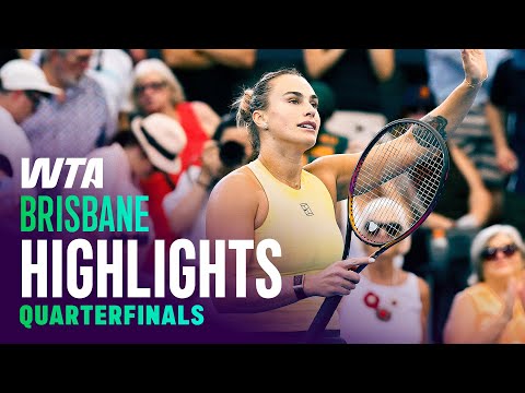Brisbane Quarterfinals featuring Kostyuk, Sabalenka, Pegula and Muchova | WTA Match Highlights