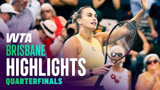 Download Lagu Brisbane Quarterfinals featuring Kostyuk, Sabalenka and more | WTA Match Highlights MP3