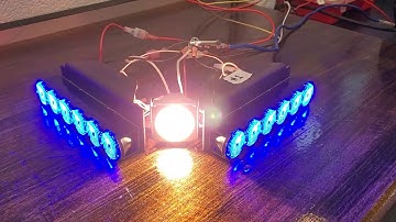 Code 3 LEDX 2100 BLUE LED Light Bar Corner End Module with Halogen Alley