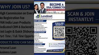 Become a Loan DSA Partner | Earn Unlimited Income | Zero Investment | Lendinet Financial Consultant
