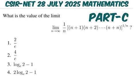 CSIR-NET 28 July 2025 Mathematics (Real analysis) Question Solution 