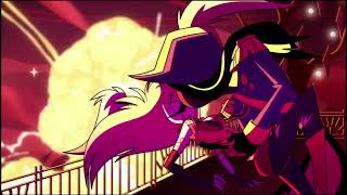 Sir Pentious kisses Cherri Bomb Hazbin Hotel