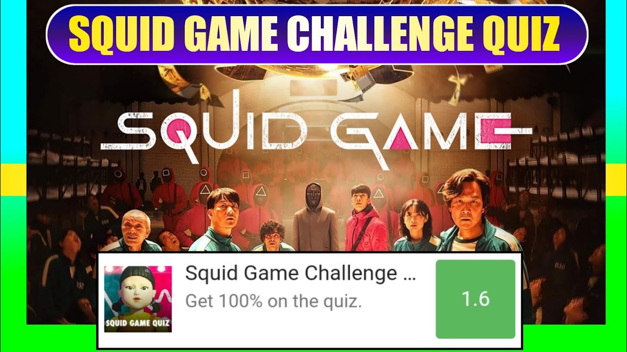 Squid Game Challenge Quiz Answers Score 100%