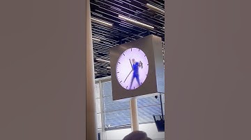 Man Trapped In A Clock Amsterdam Airport! #shorts
