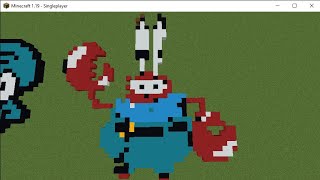 Minecraft Mr. Crabs Pixel Art #Shorts