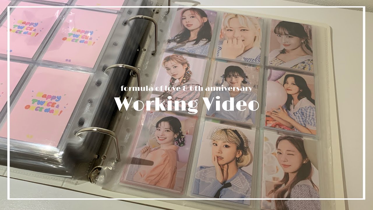 【TWICE】🍭ASMR風/トレカ整理~formula of love,6th anniversaryトレカ~🍭