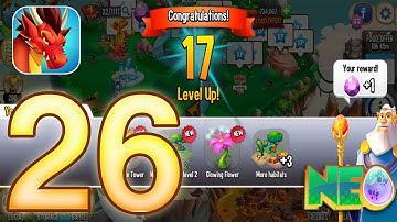 Dragon City: Gameplay Walkthrough Part 26 - Reached Level 17 (iOS, Android)