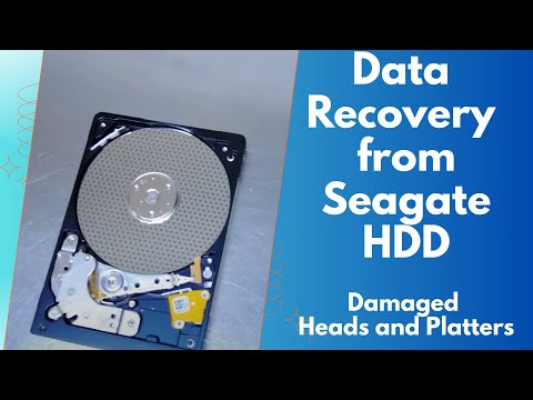 Seagate Rosewood HDD with damaged heads and platter