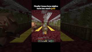 Piglins do gold farming uff