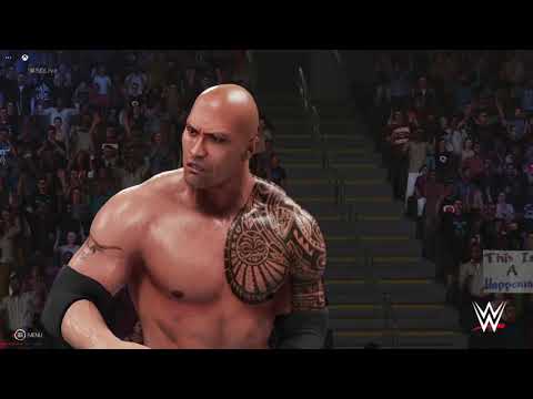 WWE 2K19 XBOX Series X Gameplay - The Rock vs AJ Styles