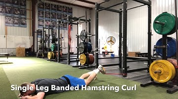 Single Leg Banded Hamstring Curl
