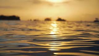 Mesmerizing Reflection of the Sun on the Sparkling Sea Water.