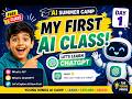 My First AI Class 🤯 | Kids Learn ChatGPT in 1 Day! | AI Summer Camp Day 1