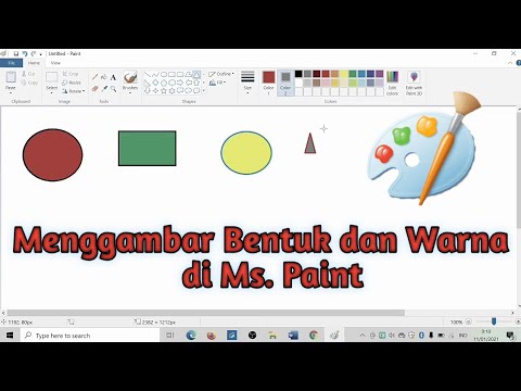 Membuat Bentuk dan Warna di Ms. Paint