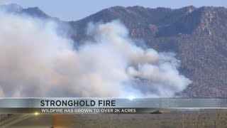 Stronghold Fire grows to over 2,300 acres in Cochise County