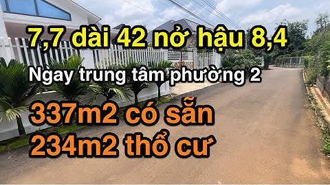 Nền biệt thự có sẵn thổ cư tại hẻm 34 Lý Chính Thắng, Phường 2, TP Bảo Lộc / BĐS Lâm Đồng