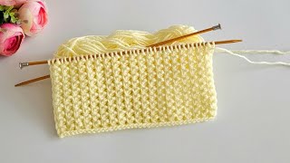 Sadece İki Sıradan Oluşan Yapımı Kolay Örgü Modeli Şfet