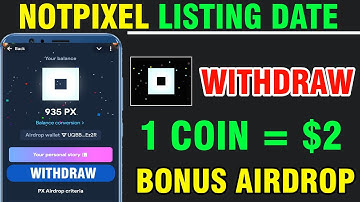 Notpixel Airdrop Listing Date | Notpixel Withdraw Airdrop | Notpixel Claim And Withdraw