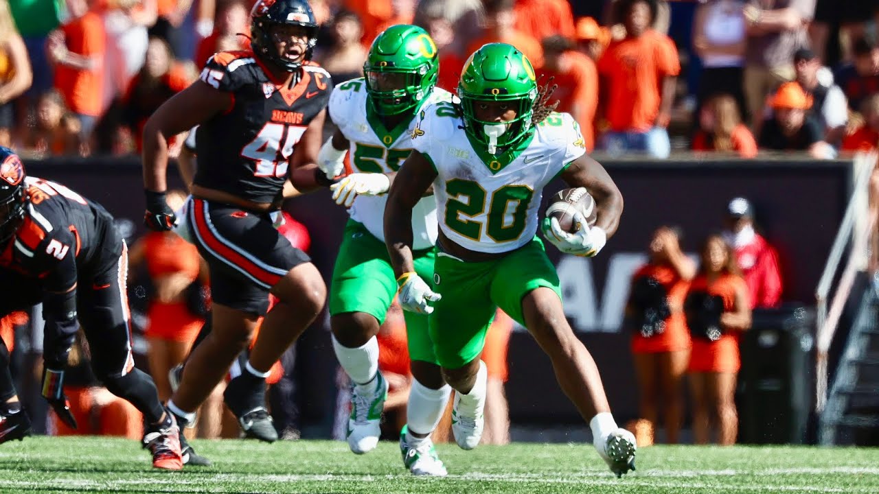 Jordan James highlights vs Oregon State | CFB 2024