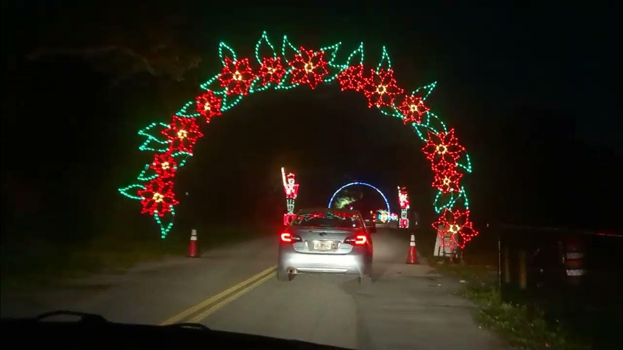 Christmas lights Tradewinds Park Coconut Creek YouTube