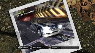 NFS MW BMW M3 GTR chase mode walkthrough режим погоня прохождение #8