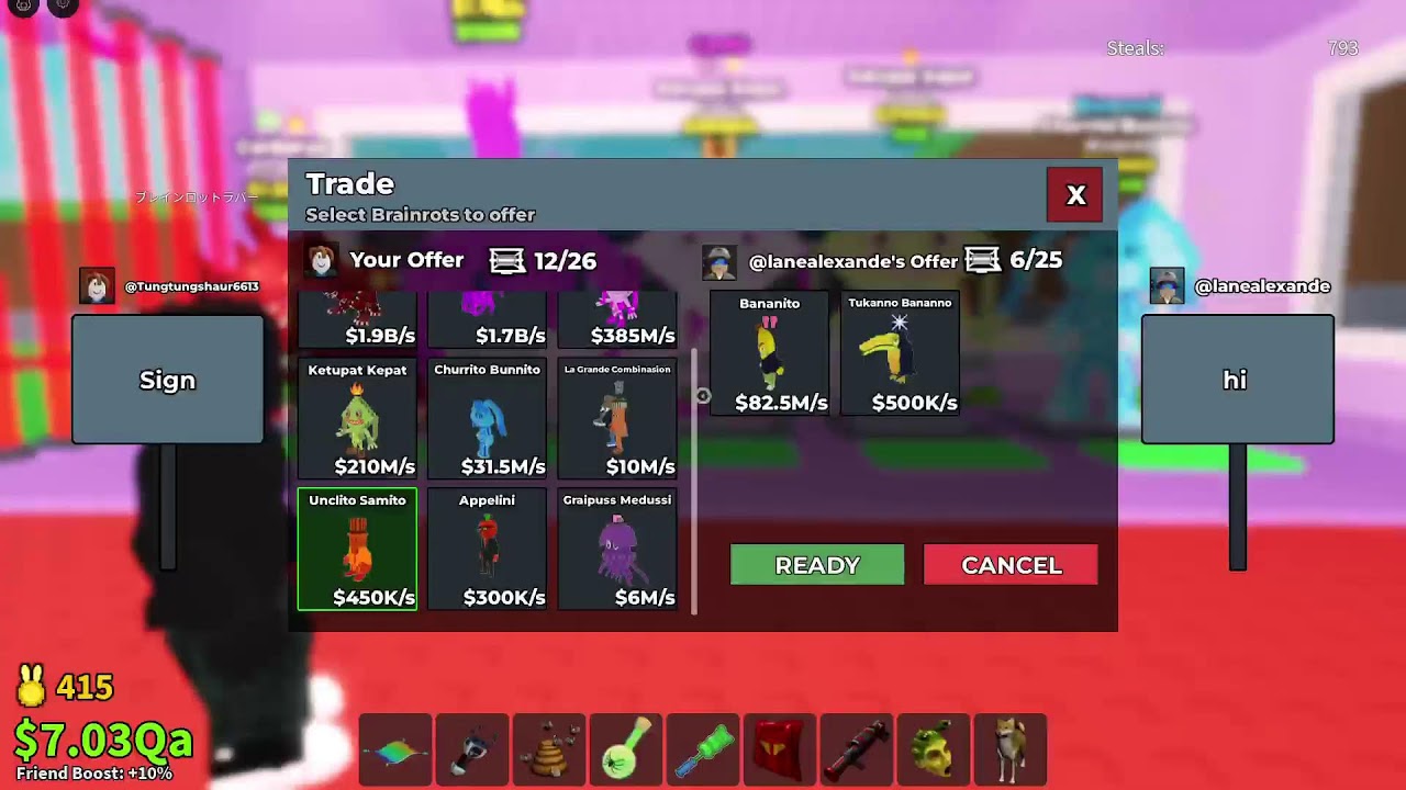 Roblox sab trading - YouTube